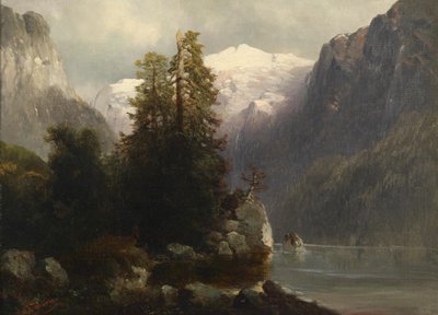 Vue sur le lac de Gosau - Josef Thoma